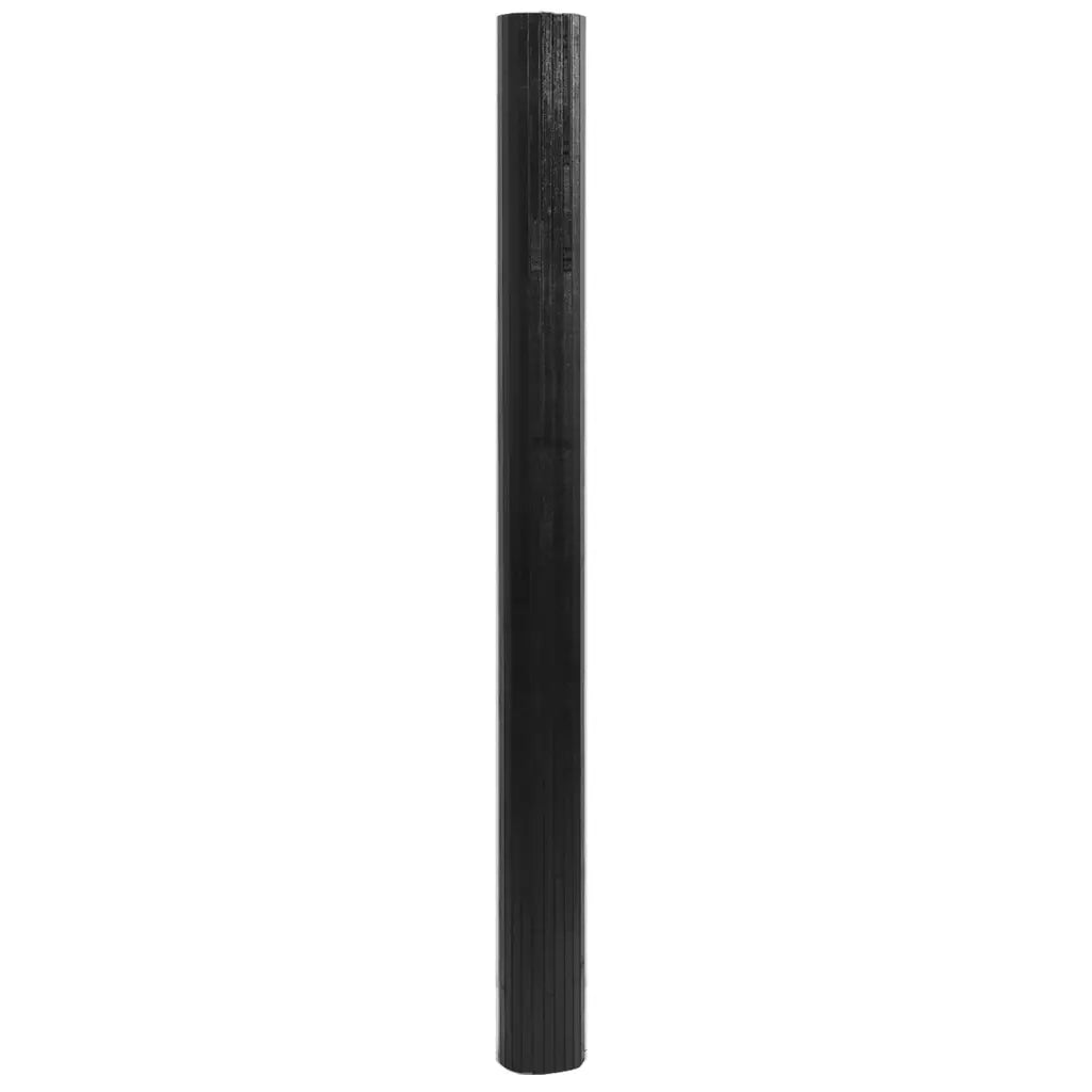 Tappeto Rettangolare Nero 80x500 cm in Bambù 376792