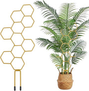 10 pezzi di sostegno per piante di interni 35 cm - Supporto per fiori rete metallica aiuola sostegno per piante - Sostegno per piante in plastica rete metallica