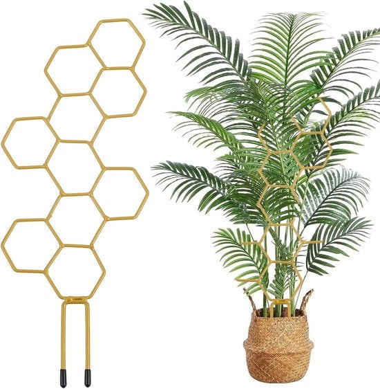 10 pezzi di sostegno per piante di interni 35 cm - Supporto per fiori rete metallica aiuola sostegno per piante - Sostegno per piante in plastica rete metallica