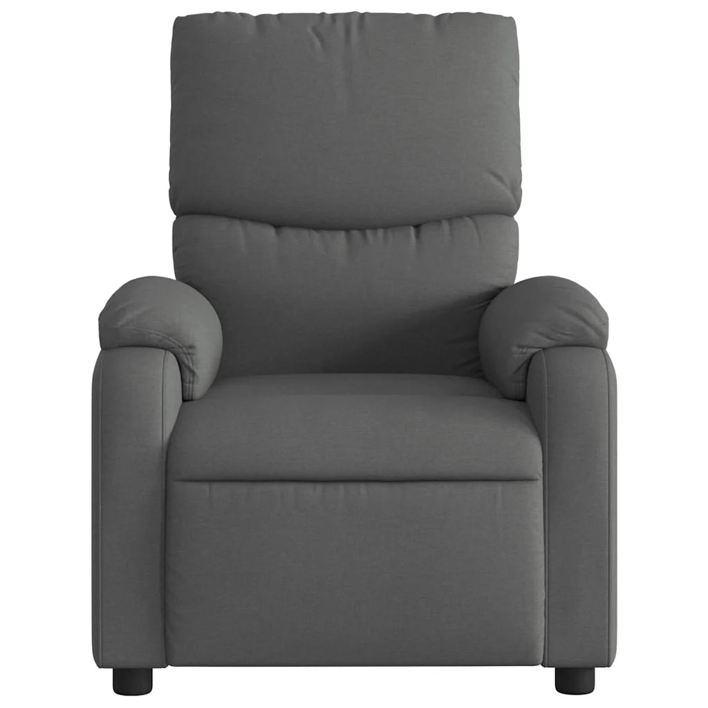 Poltrona Elettrica Reclinabile Grigio Scuro in Tessuto 3204801