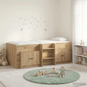 Struttura Letto Loft con Mobile 3 pz Rovere Artigianale 3423373