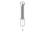 SPAZZOLE A CARBONCINO PER ELETTROUTENSILI MODELLO 1- - RUPES 1715 mm.6x8x15/17h. - 8 pezzi