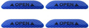 Sticker Autodeur 4 pezzi - Sticker riflettente - Migliorata visibilità notturna - Protezione anti-urto - Forma universale - Adesivo forte - Sticker per auto
