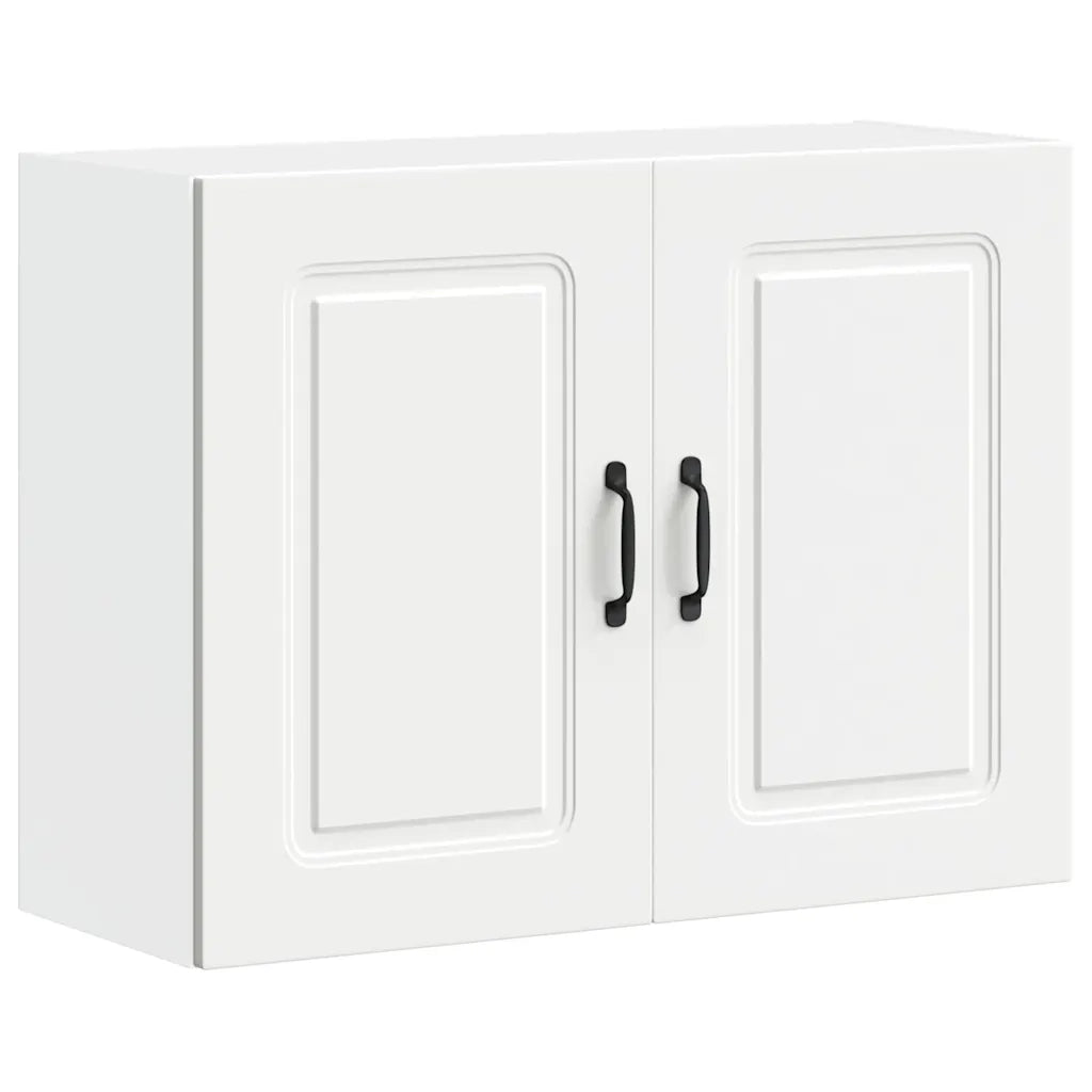 Armoire murale de cuisine Kalmar blanc bois d'ingénierie