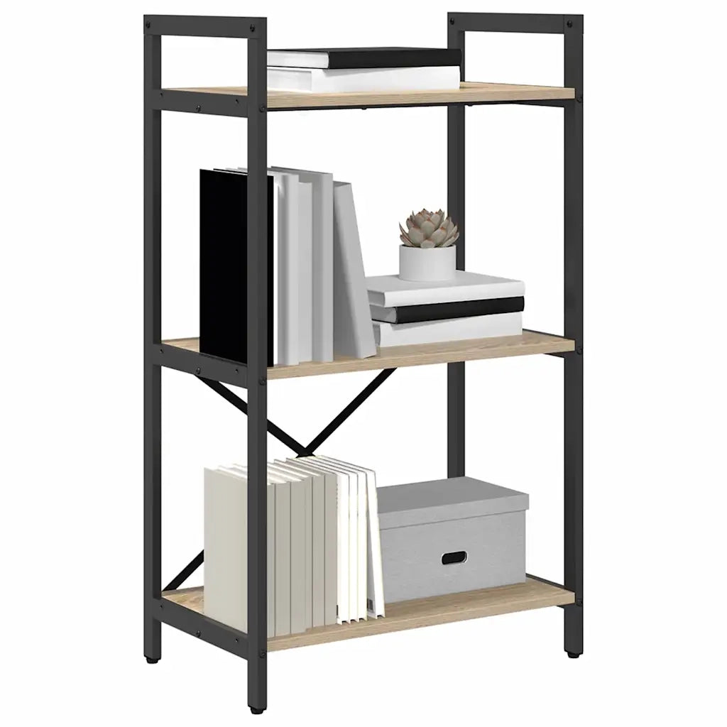 Libreria-Scaffale per Libri-Mobile di Stoccaggio Rovere Sonoma 56 x 34 x 96 cm Legno multistrato