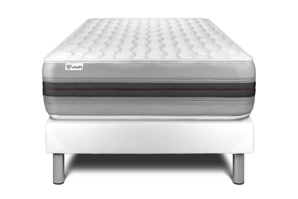 Letto con materasso VITAL SPRING RECOVER 120 x 200 cm Rete kit Bianco