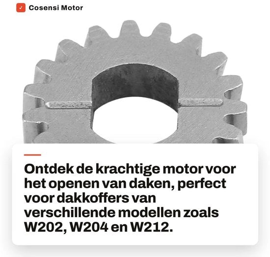 Motore per cassa di scarico - Acciaio inossidabile - 19 denti - Diametro esterno 17 mm - Diametro interno 6,5 x 8 mm - Nuovo di fabbrica - Motore di accoppiamento