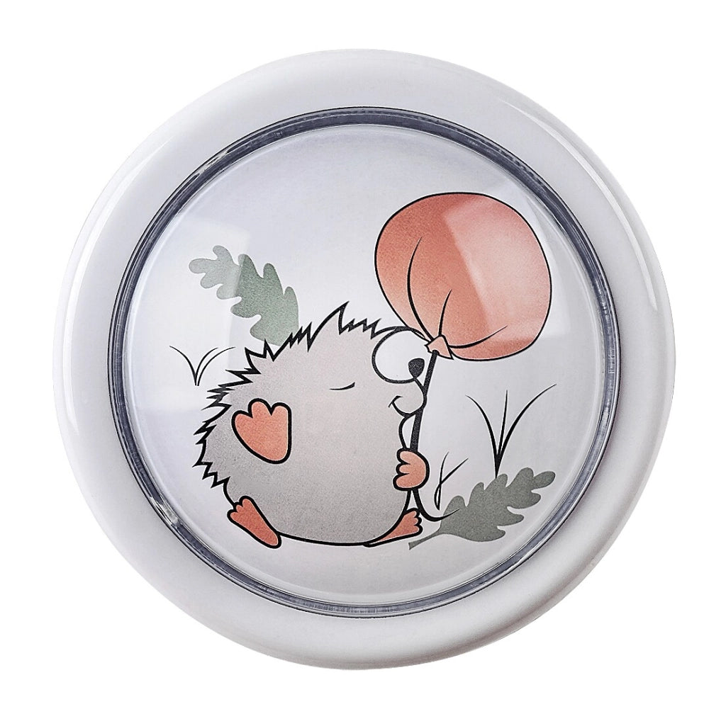 Applique notte bimbi tonda 10cm Riccio LED Hedgy Rabalux