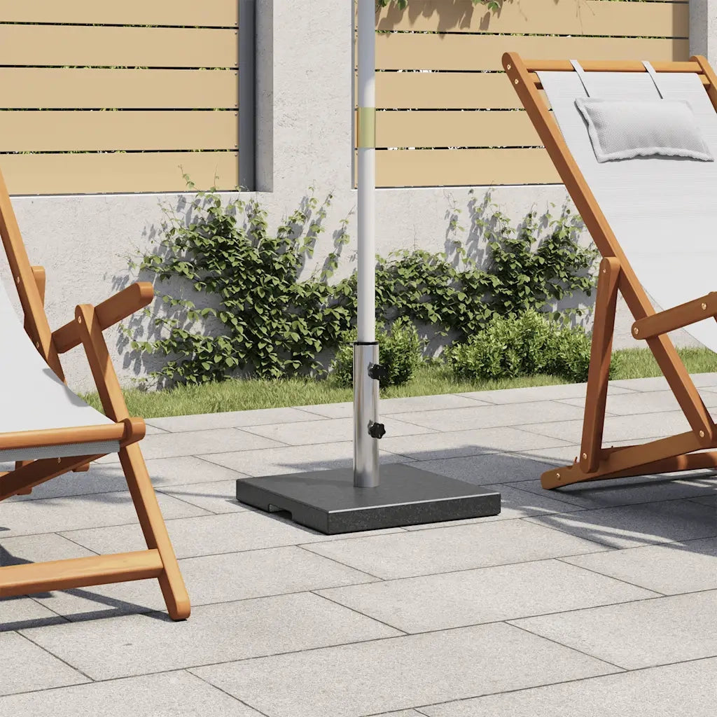 Base per Parasole in Granito 20 kg Quadrata Nera CFW2030717