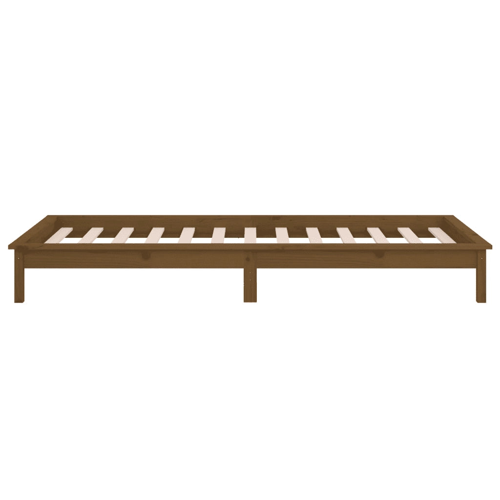 Giroletto con LED Miele 90x200 cm in Legno Massello