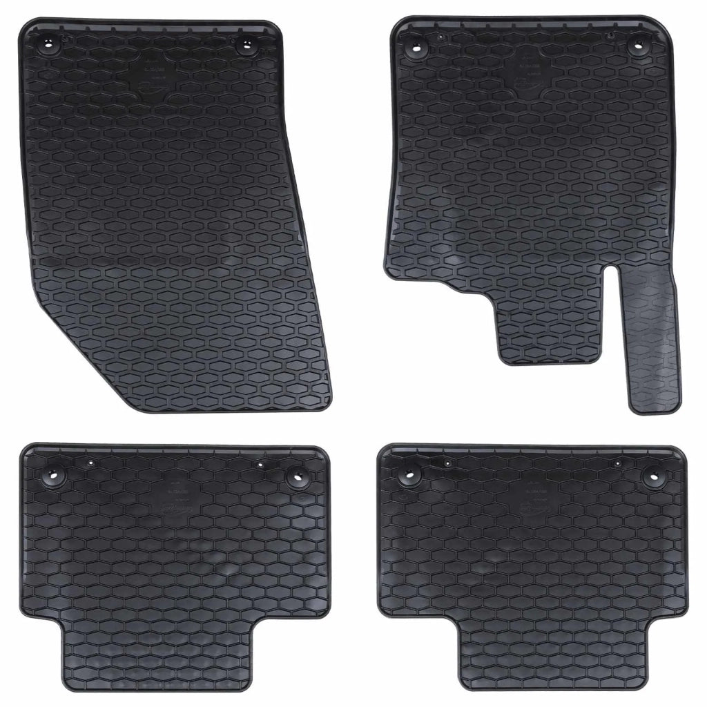 Tappetino per Auto 4 pz Nero Gomma CFW3441743