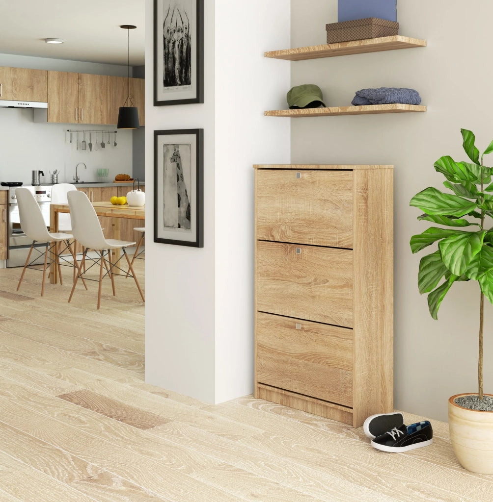 Scarpiera AKORD Sonoma Quercia 60 cm 3 ante 60x28,5x113 cm