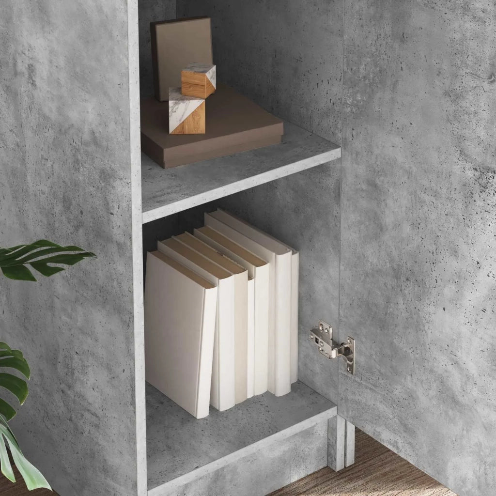 Scrivania 2 pcs Grigio cemento 3337284