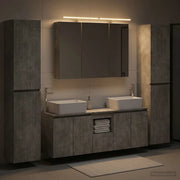Set di mobili per il bagno 6 pcs Grigio Cemento 3407226