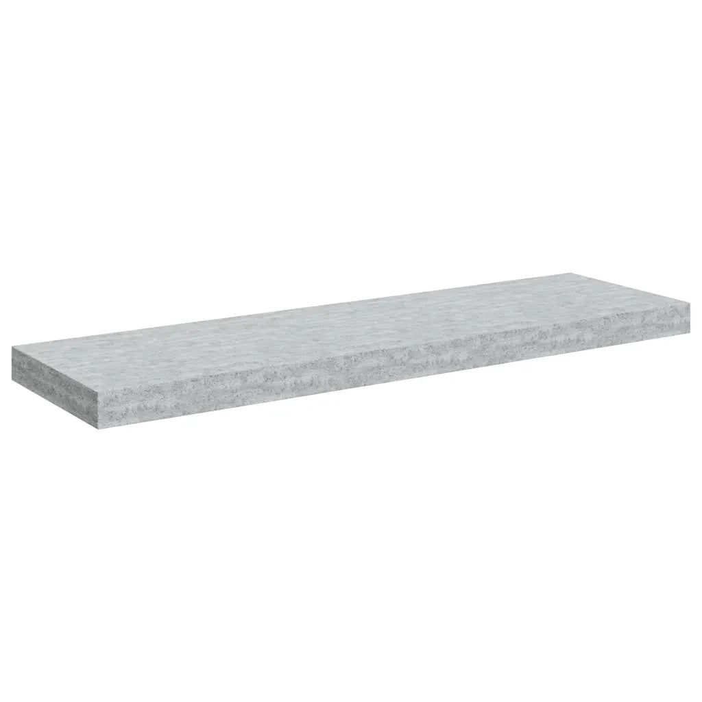 Scaffale a Parete Grigio Cemento 80x23,5x3,8 cm in MDF cod mxl 33749
