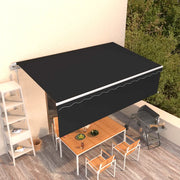 Tenda Sole Retrattile Automatica Parasole 5x3 m Antracite 3069349