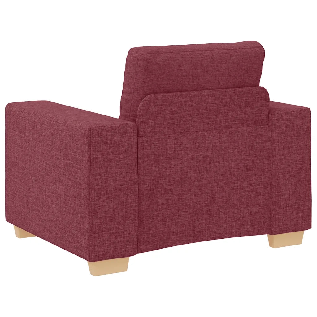 Poltrona Rosso Vino 100x78x80 cm in Tessuto 4105061