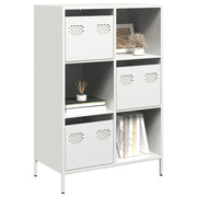 vidaXL Credenza Bianca 68x39x103,5 cm in Acciaio