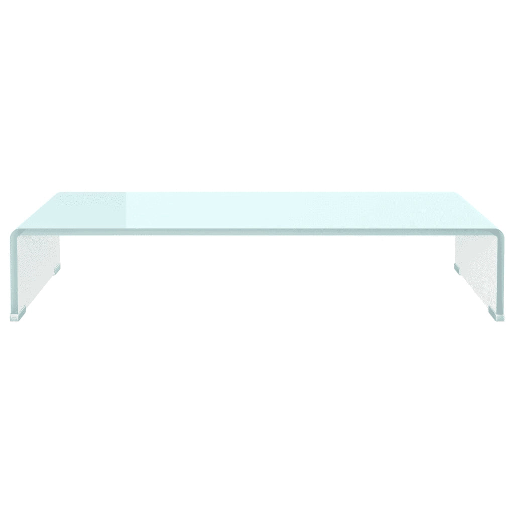 Supporto TV-Rialzo Monitor in Vetro Verde 70x30x13 cm