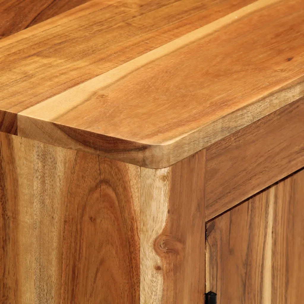 Credenza-Buffet-Armadio da cucina 55x35x75 cm in Legno Massello di Acacia