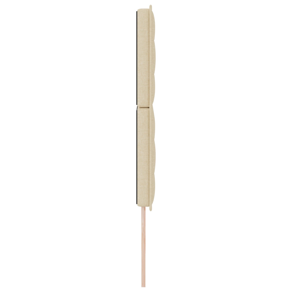 Testata letto Design a LED Crema 72 cm Tessuto