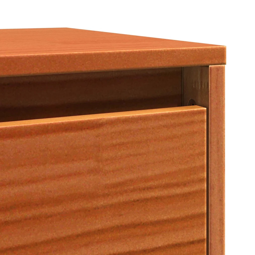 Armadietto a muro Marrone cerato 100 x 30 x 35 cm Pino massello 869861