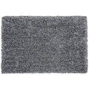 Tappeto Shaggy Tappeto a pelo lungo Solido poliestere bianco e Nero Rettangolare 200 x 300 cm
