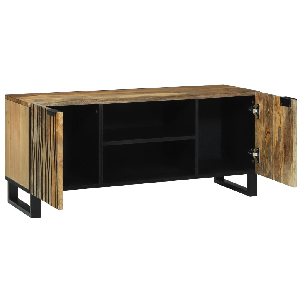 Mobile TV 105x33.5x46 cm Legno massello di mango e legno ingegnerizzato