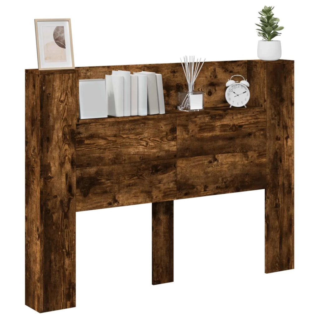 Testiera Letto Rovere Fumo Legno ingegnerizzato