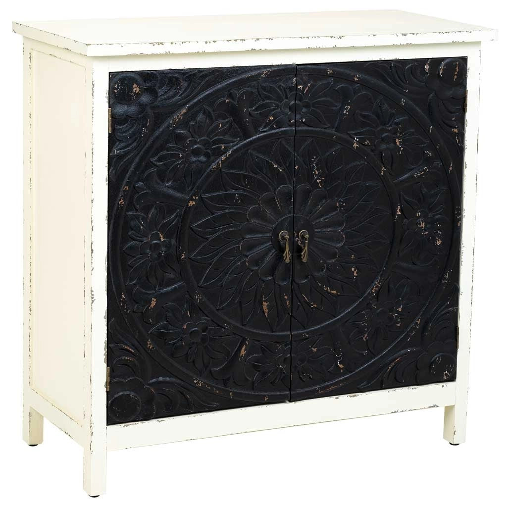 Credenza in legno con 2 porte 83,5x38x82,5