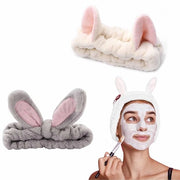 Cintura per capelli 2 pezzi - Fleece elastico a forma di perle - Cinture per capelli per donne - Adatti per il trucco/doccia - Adatti per lo sport/beauty - Molto morbidi e comodi - Benda per capelli