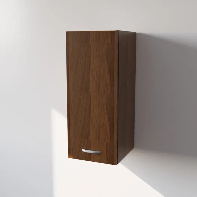 Pensile Cucina in Legno Nobilitato Noce Mobile Alto con 1 Anta, Pensile Componibile Moderno Made in Italy (H72XL30XP33cm)