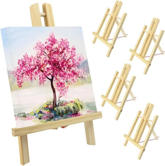Mini Cavallo per Bambini - Legno di Faggio Naturale - Multifunzionale - 4 pezzi - Colore Naturale