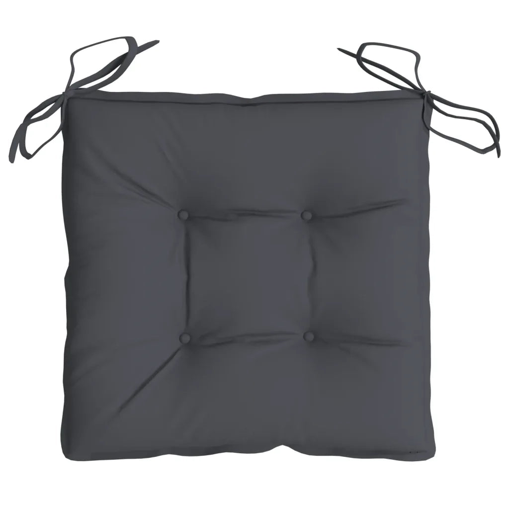 Cuscini per Sedia 2 pz Antracite 50x50x7 cm Tessuto Oxford 314896
