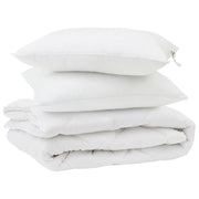Piumone | Duvet con cuscino 3 pz Bianco Microfibra