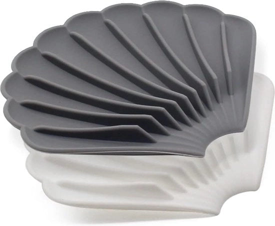 Set di 2 contenitori per sapone con scarico, contenitore per sapone con cerniera siliconica, contenitore per sapone per il piano di lavoro, contenitore per sapone per la doccia, la cucina e la stanza da bagno