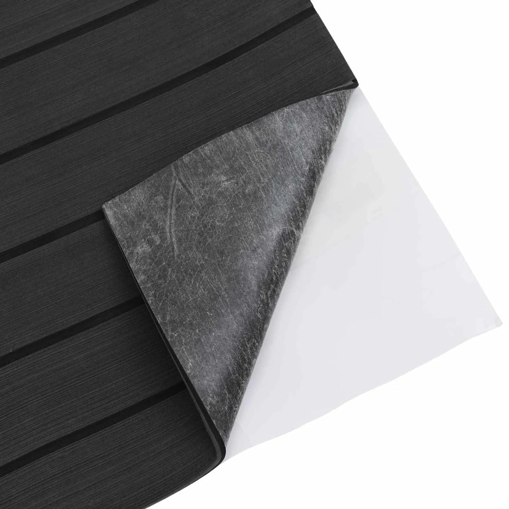 Tappetino per Barche Rigato Grigio Scuro e Nero 240 x 90 cm EVA CFW3071688