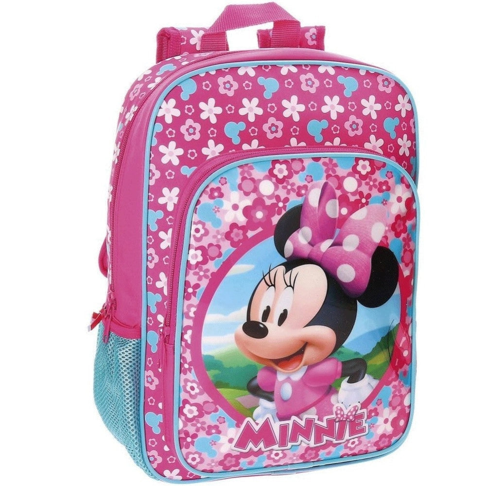 Trade Shop - Zaino Scuola Minnie 38 Cm Zaino Elementari Topolina Bambine Rosa -