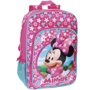 Trade Shop - Zaino Scuola Minnie 38 Cm Zaino Elementari Topolina Bambine Rosa -