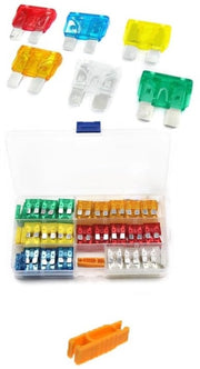 Kit di spazzole per freni - 120 pezzi - Scatola di stoccaggio - 1 tirante per spazzole - Adatto per auto, camper, camion e motocicletta - 5 A-30 A stadio...