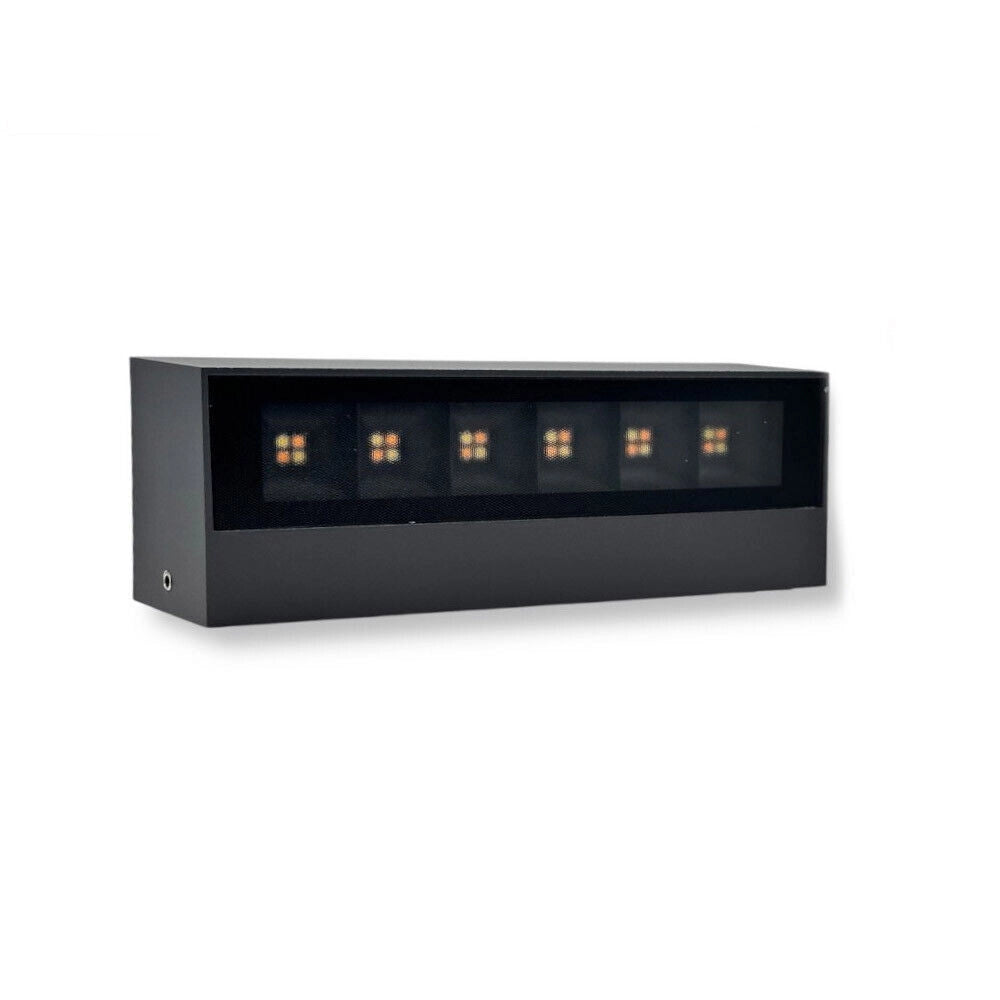 Trade Shop - Applique Led Da Esterno A Doppia Emissione 14 Watt Cct 3 Tonalità Di Luce Ip65 176-3c -