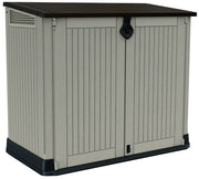 Baule porta attrezzi da giardino Store In Out MIDI in resina effetto legno colore beige Keter