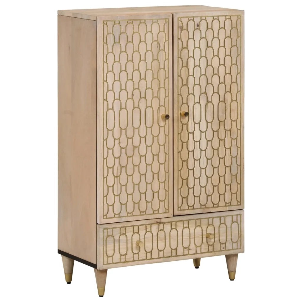 Credenza 60x33x110 cm in Legno Massello di Mango 358278