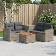 Set di divani 6 pz Grigio e Grigio Scuro 3447622