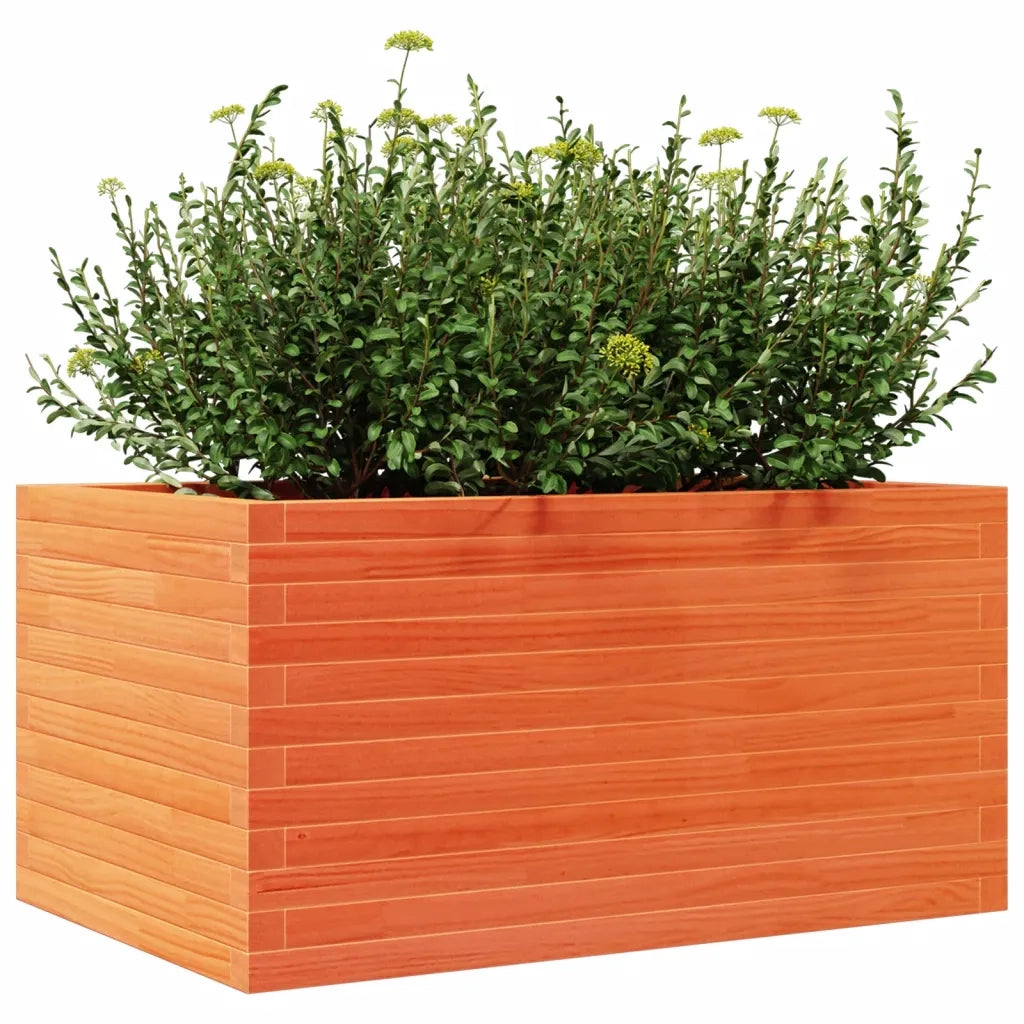 Fioriera Giardino Marrone Cera 90x60x45,5cm Legno Massello Pino 847280