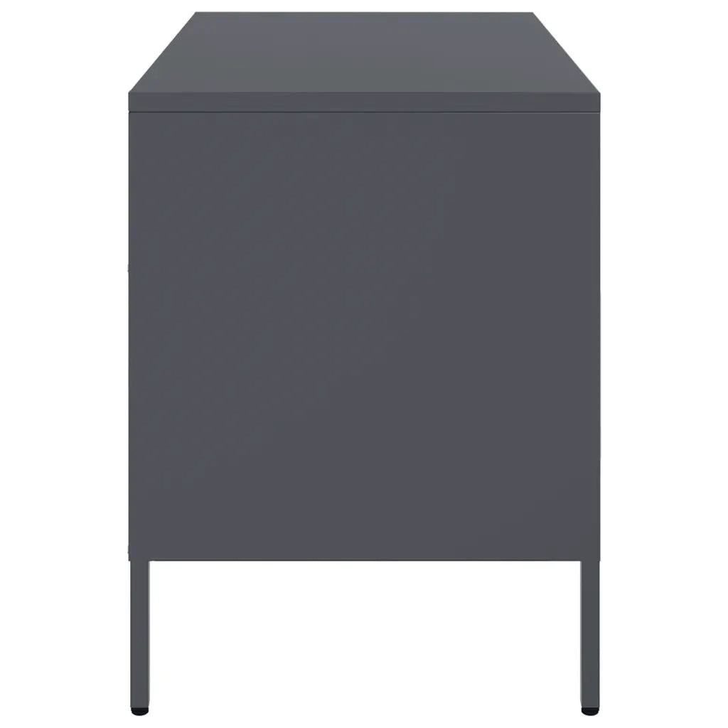 Mobili TV 2pz Antracite 68x39x50,5 cm in Acciaio 843047