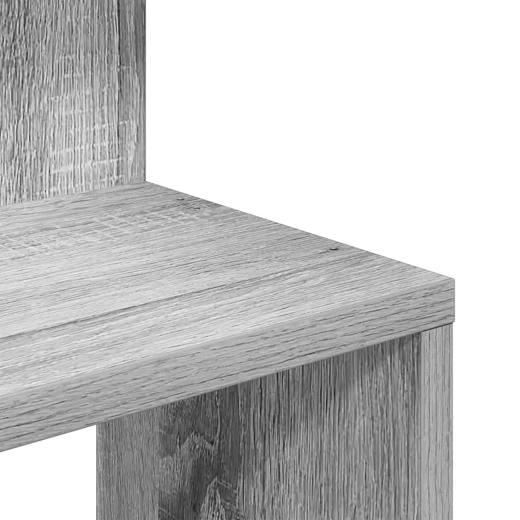 Scaffale Angolare Muro Grigio Sonoma 32x32x127,5 cm Truciolato 860522