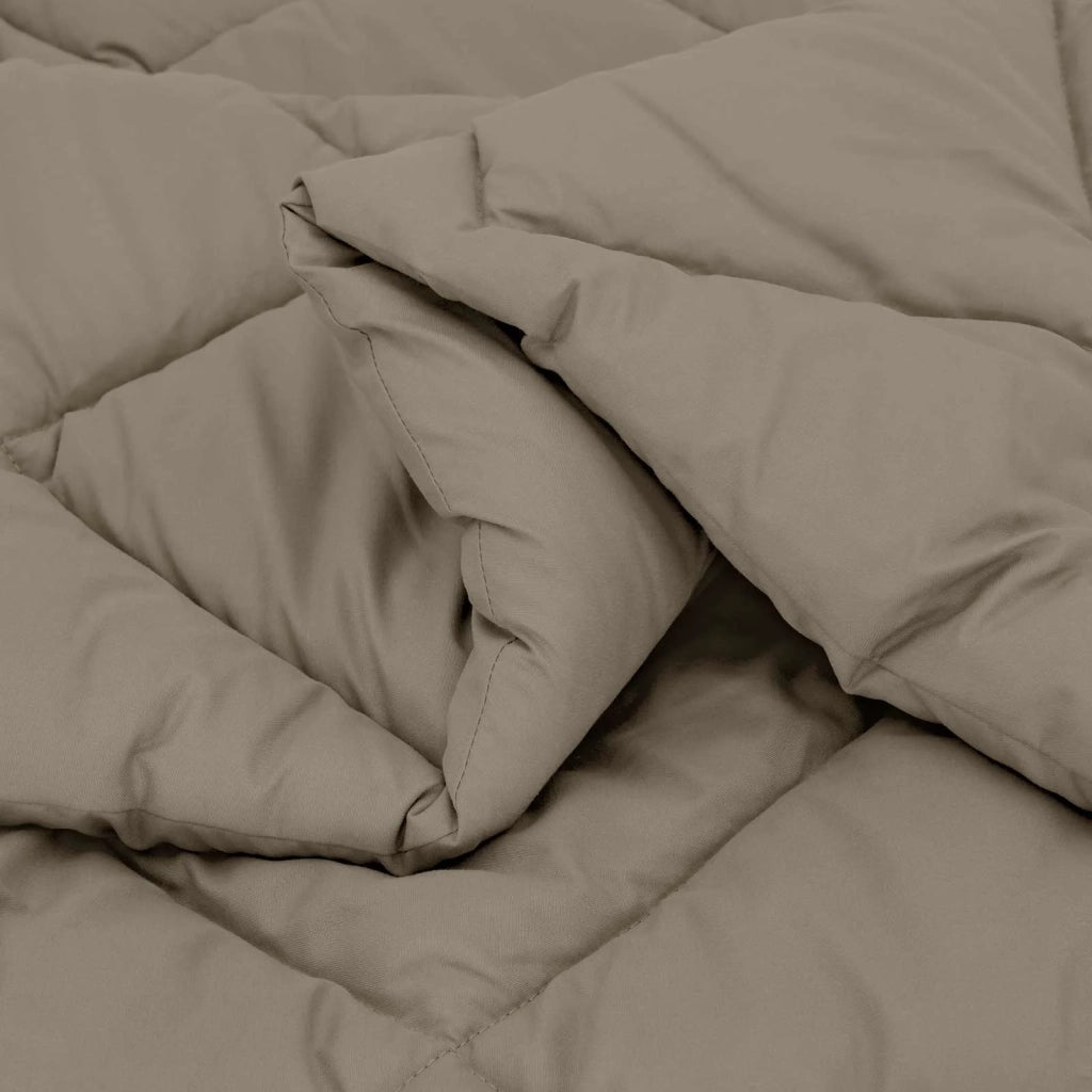 Duvet Invernale Grigio chiaro 155 x 220 cm Microfibra 42025742