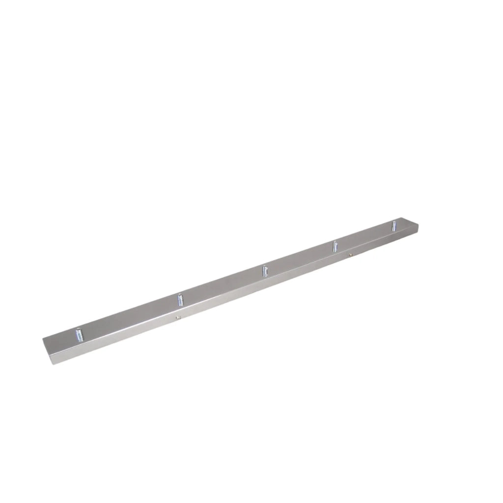 Rosone Multicavo 5 Fori In Metallo Cromo Lucido L120Cm