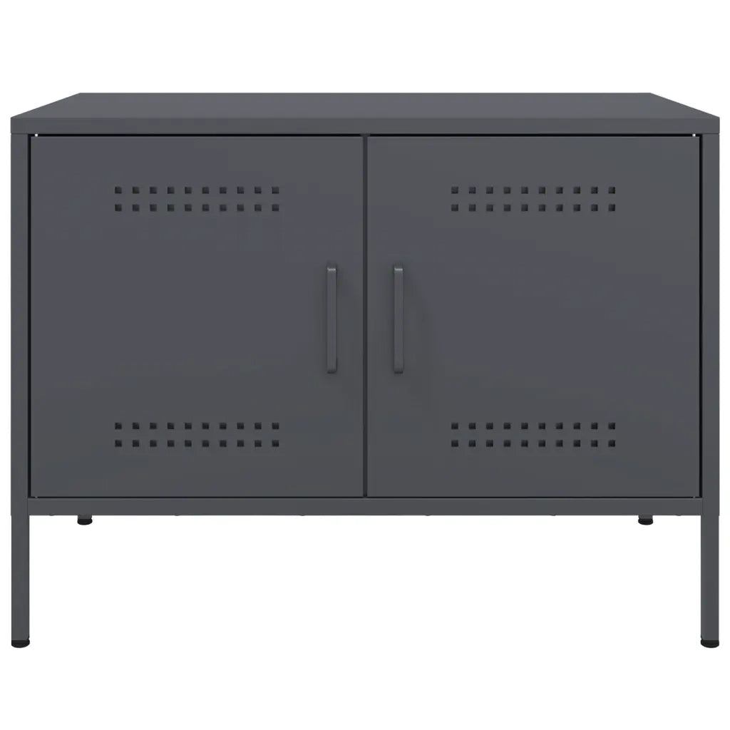 Mobile TV-Credenza per TV Antracite 68x39x50,5 cm in Acciaio